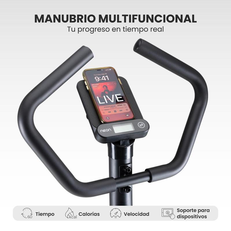 Bicicleta Fija Spinning y Cardio con Pantalla Digital