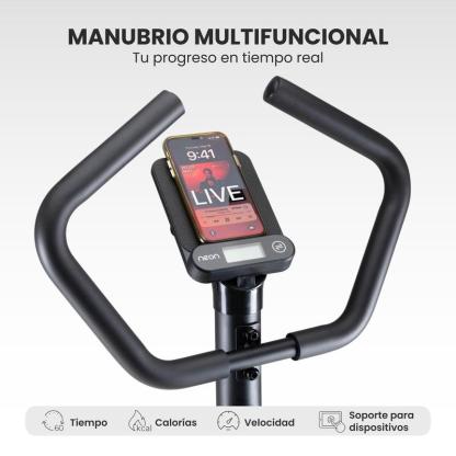 Bicicleta Fija Spinning y Cardio con Pantalla Digital