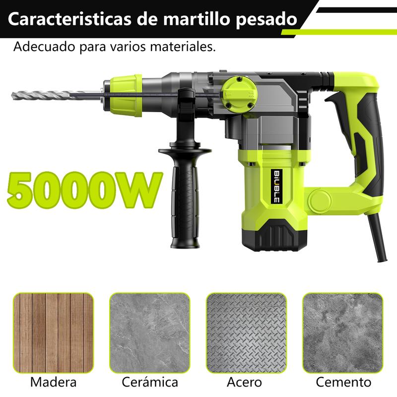 Martillo Rotatorio 3 en 1 SDS-Plus 5000W