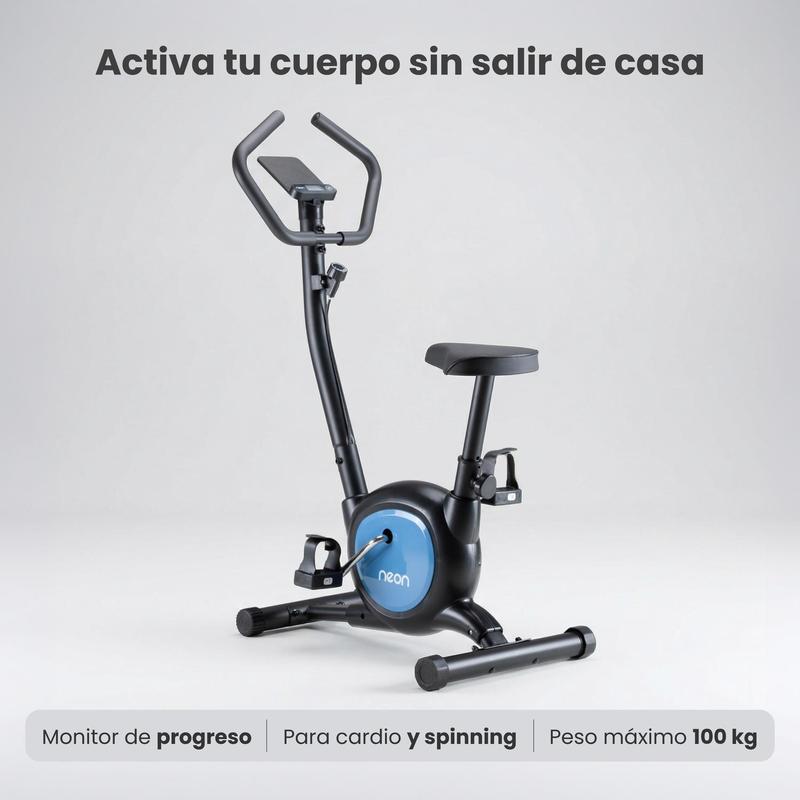 Bicicleta Fija Spinning y Cardio con Pantalla Digital