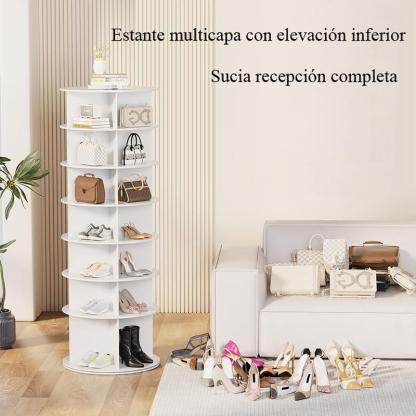 Organizador Giratorio para Zapatos de 7 Niveles