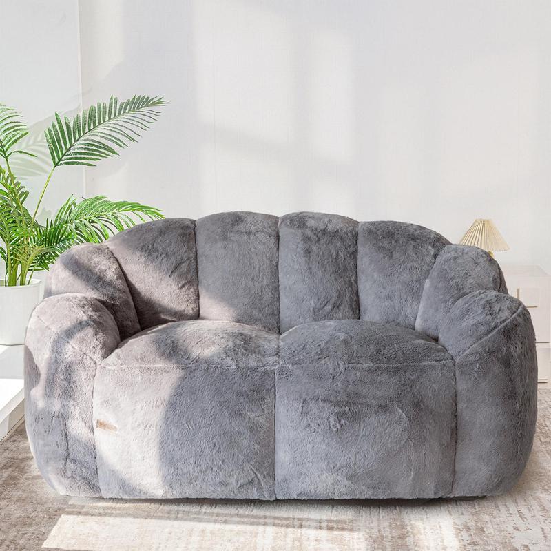 Puff Floral Grande para Adultos Sillón Suave Tipo Sofá para Sala y Recámara