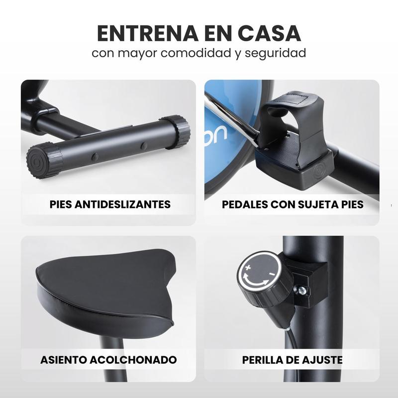 Bicicleta Fija Spinning y Cardio con Pantalla Digital