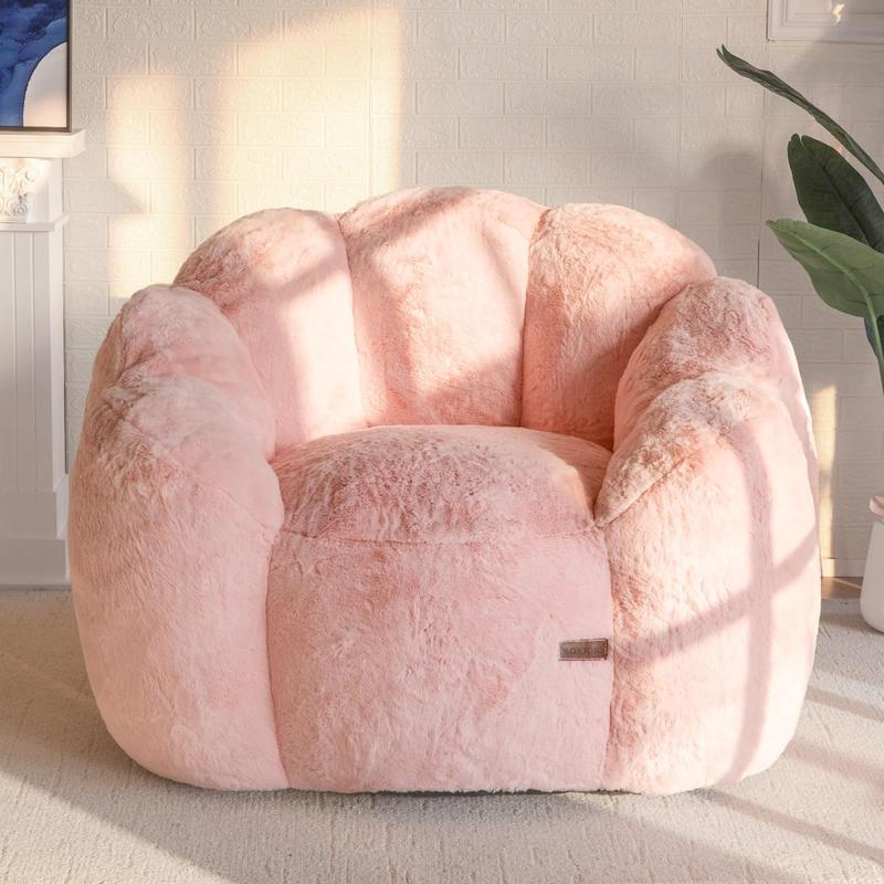 Puff Floral Grande para Adultos Sillón Suave Tipo Sofá para Sala y Recámara