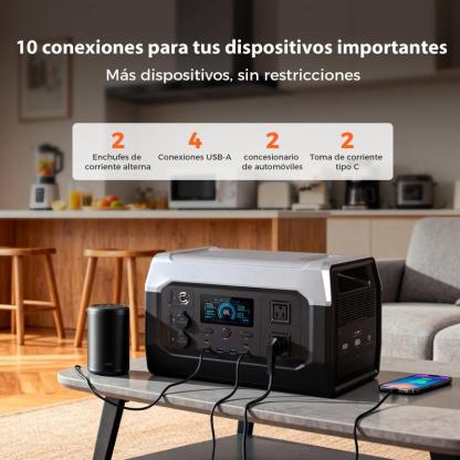 Estación de Energía Portátil 1600W 1024Wh
