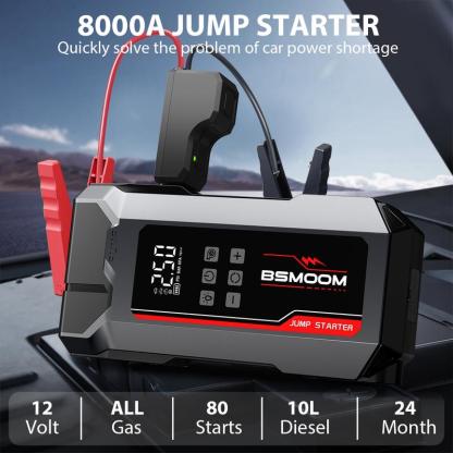 Arrancador de Batería 8000A con Compresor 150 PSI
