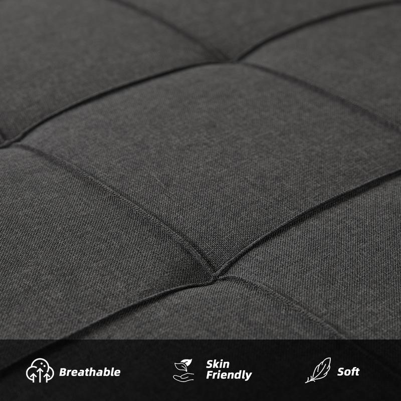 GOSUHI | Sofá cama de 52" con cama extraíble, sofá, sofá cama convertible 3 en 1, sofá de dos plazas con respaldo ajustable sin escalones y bolsillo lateral, para sala de estar, dormitorio, apartamento, cama de día, sofás para sala