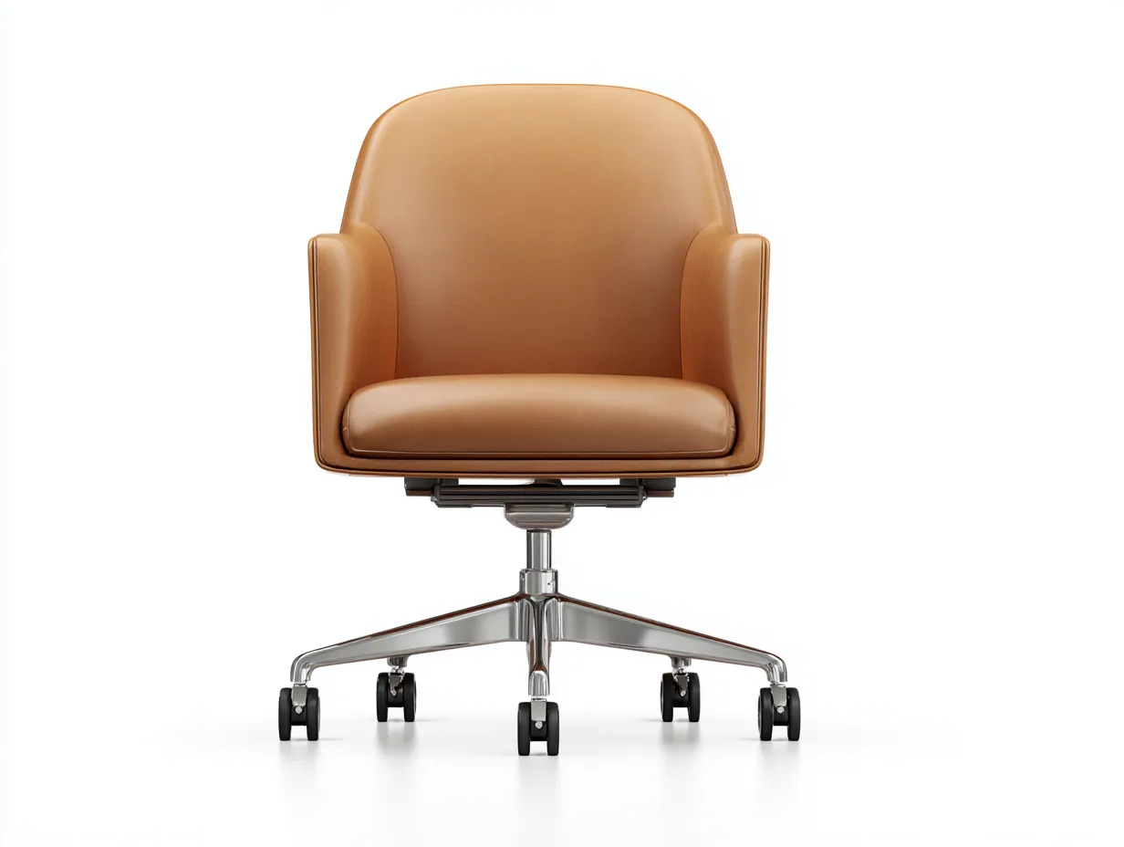 Silla de oficina 68×70×108 cm – gris claro – diseño ergonómico con respaldo envolvente-Midorianest