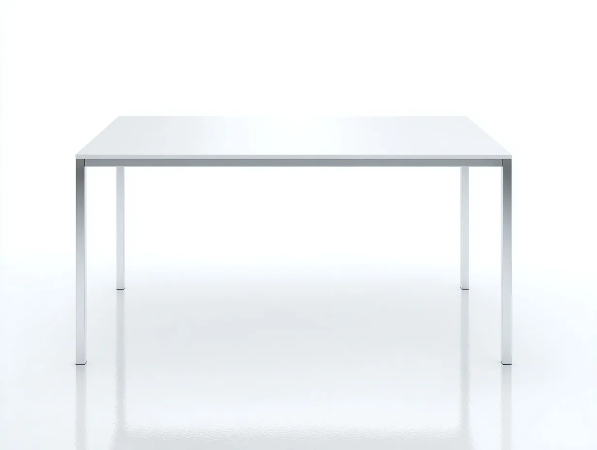 Mesa de oficina de metal 160×80×75 cm - blanca - diseño moderno-Midorianest
