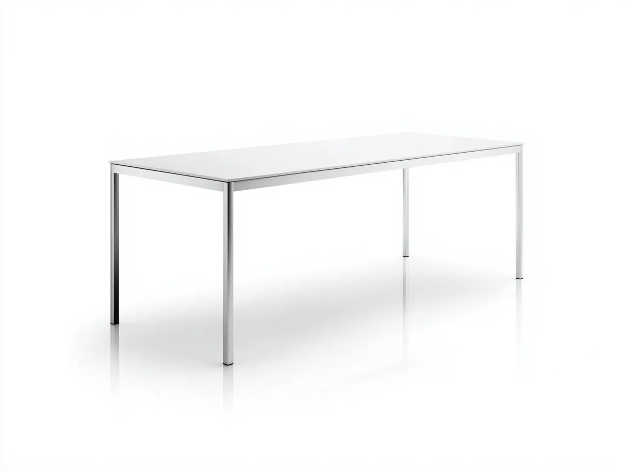 Mesa de oficina de madera 110×55×75 cm - blanca - con almacenaje integrado-Midorianest