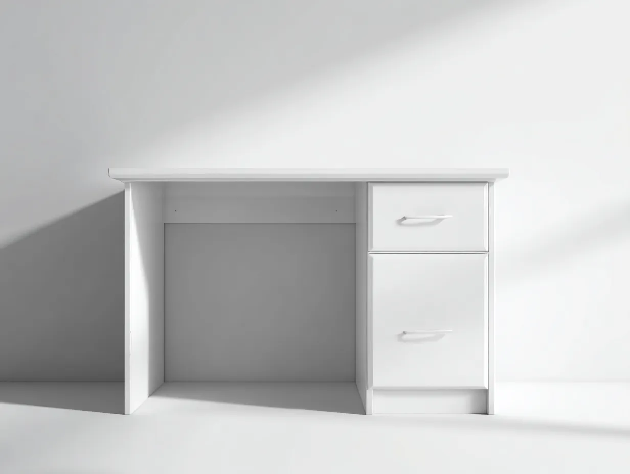 Mesa de oficina 120×60×75 cm – blanco – diseño funcional para trabajo-Midorianest
