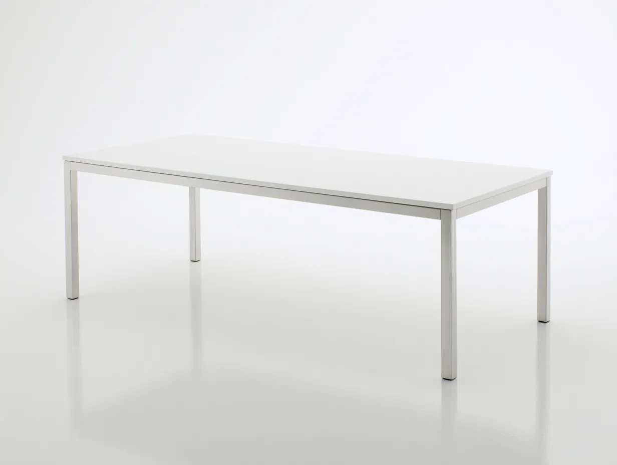 Mesa de oficina 140×60×75 cm – blanco – estilo moderno con espacio de trabajo-Midorianest