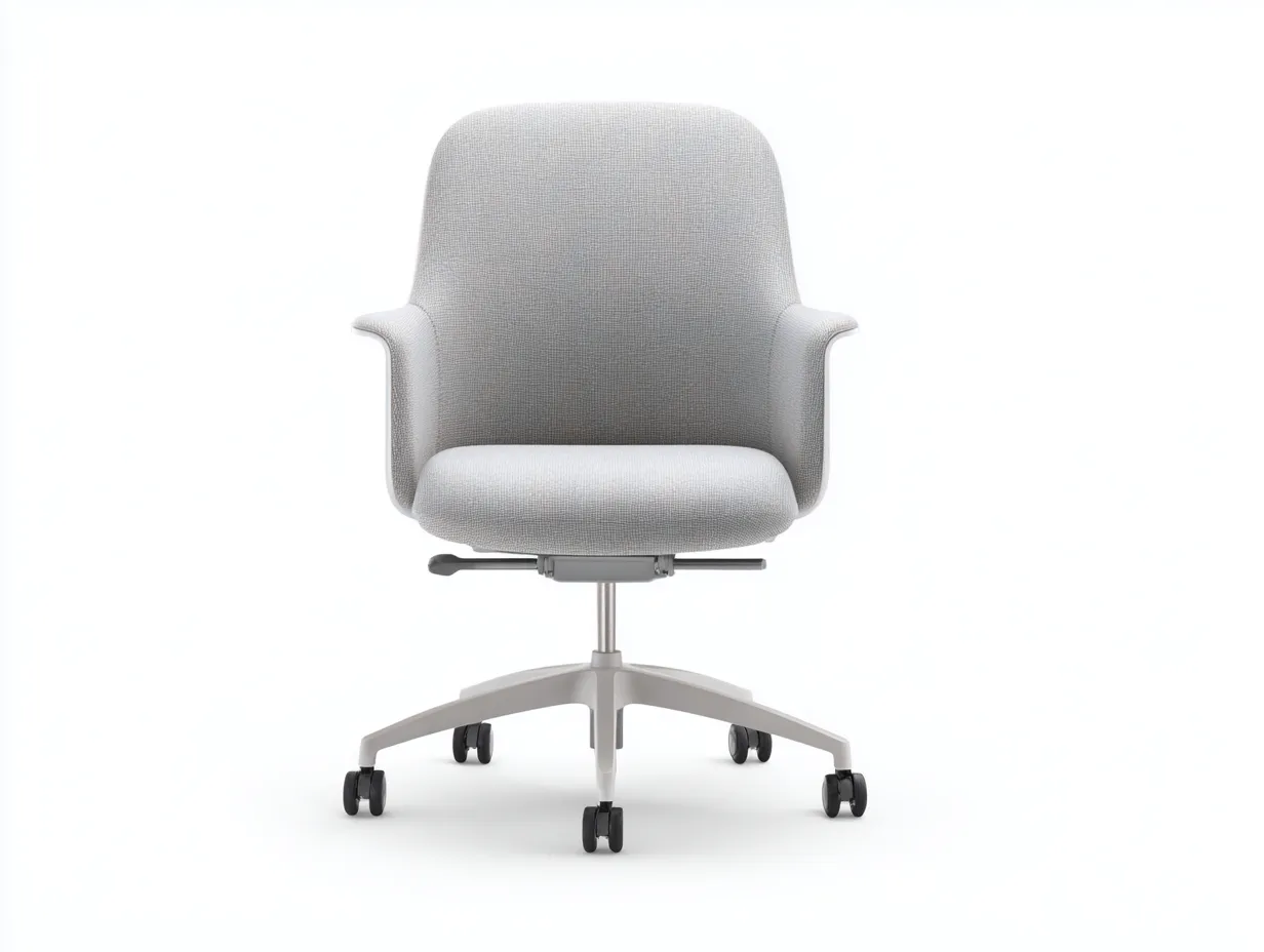 Silla de oficina tapizada 68×72×108 cm - marrón oscuro y marrón - giratoria con ruedas-Midorianest