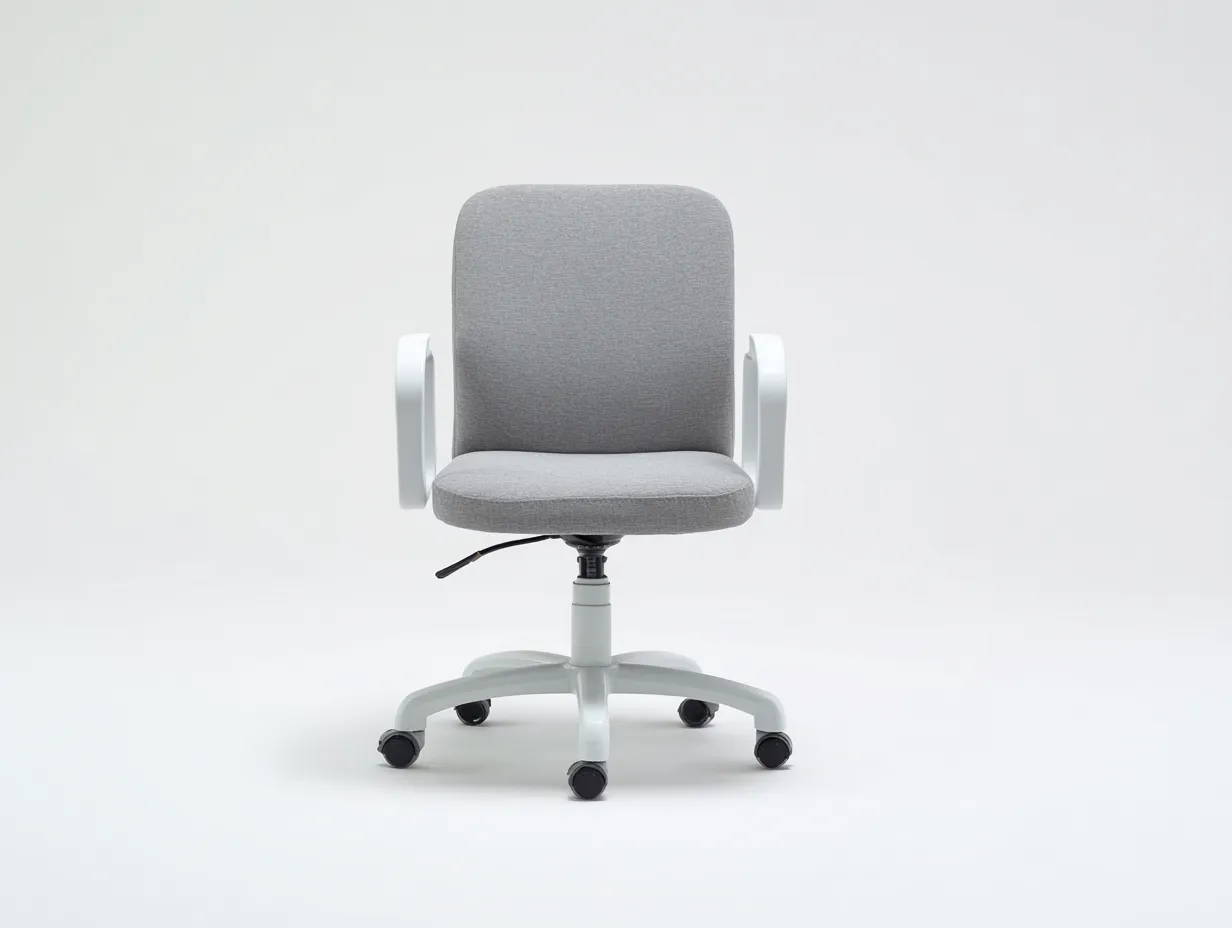 Silla de oficina 60×60×95 cm - tela gris - diseño moderno ergonómico-Midorianest