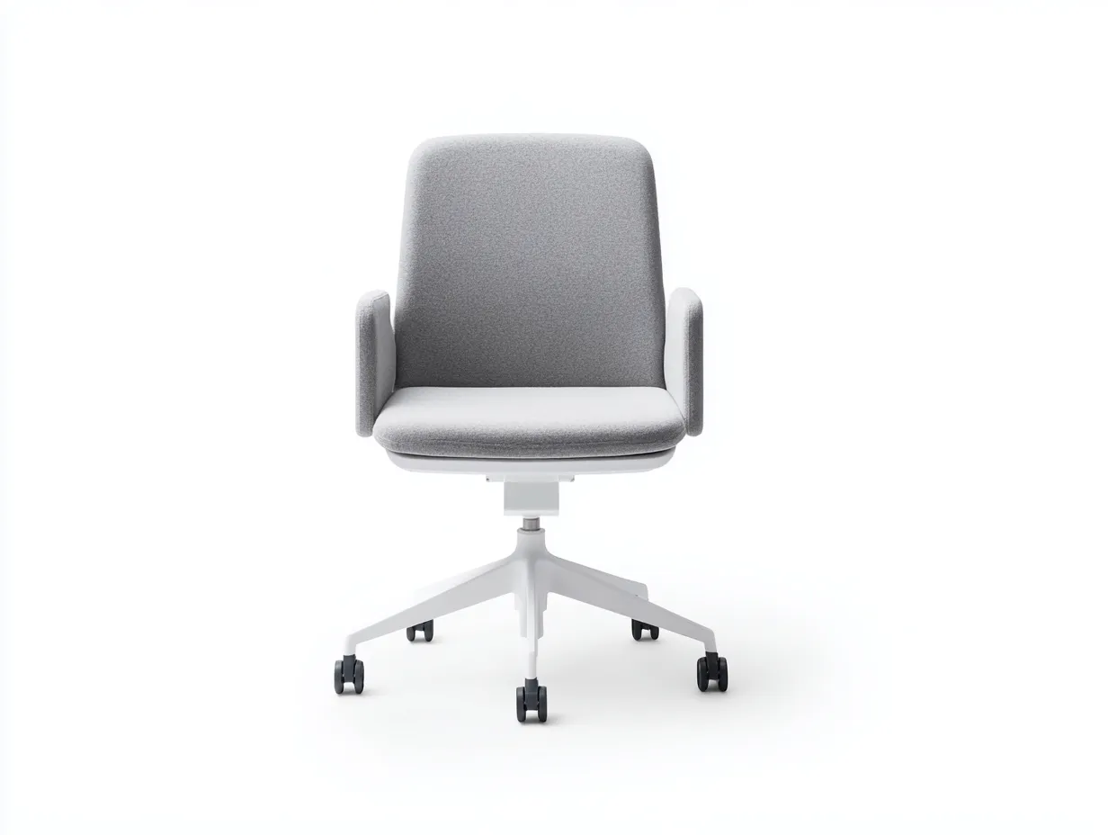 Silla de oficina 74×72×115 cm – marrón – respaldo acolchado estilo ejecutivo-Midorianest