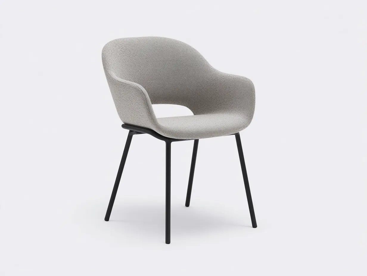 Silla de comedor 82×62×60 cm – marrón – tapizada con diseño elegante-Rovexvastudio