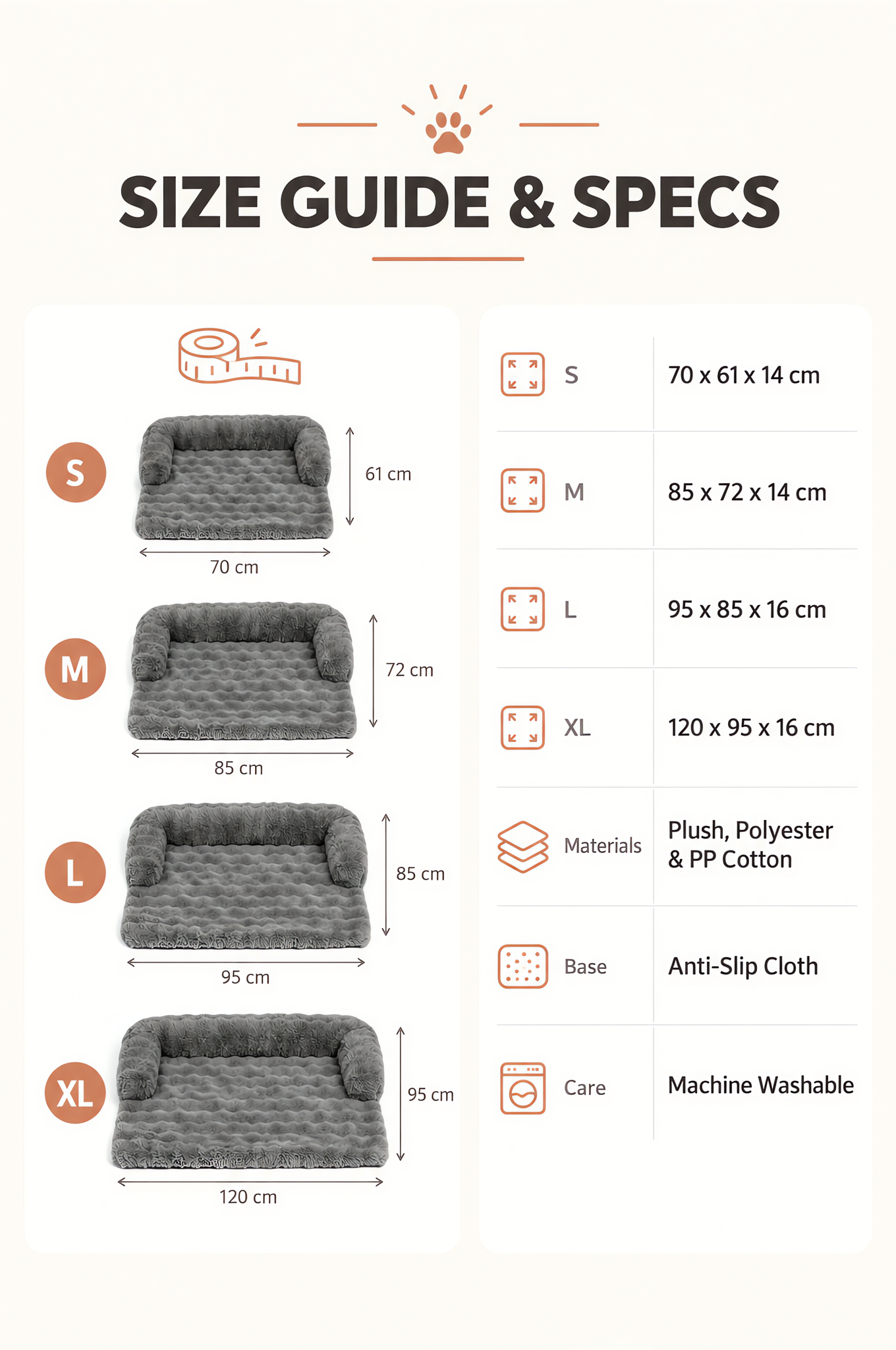 Dog Bed & Sofa Protector Mat