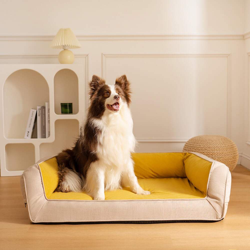 Ultimate Lounger Full Support Comfortable Orthopedic Dog Sofa Bed-wonderminiworld
