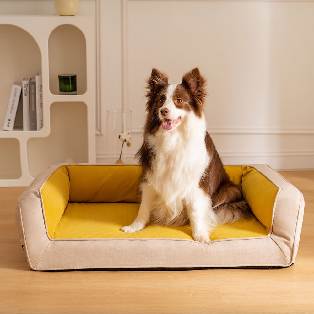 Ultimate Lounger Full Support Comfortable Orthopedic Dog Sofa Bed-wonderminiworld