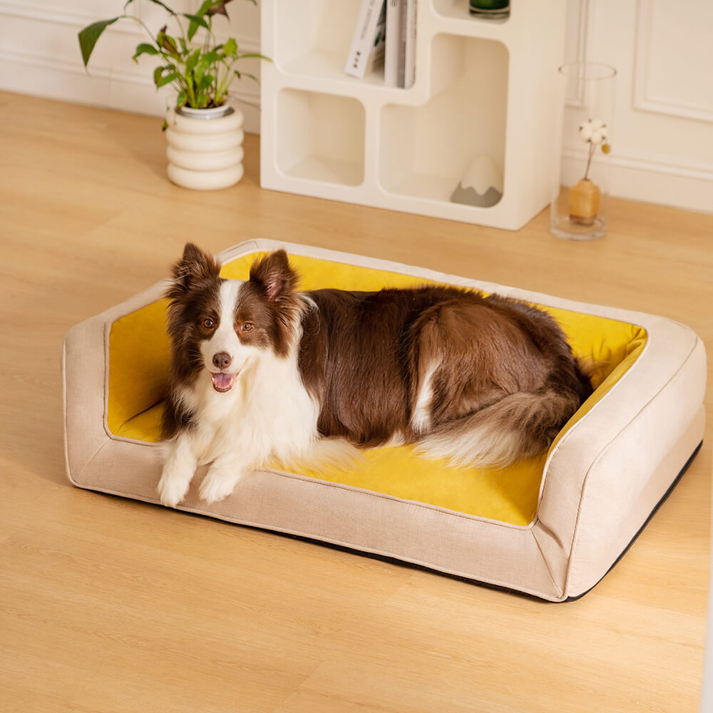 Ultimate Lounger Full Support Comfortable Orthopedic Dog Sofa Bed-wonderminiworld
