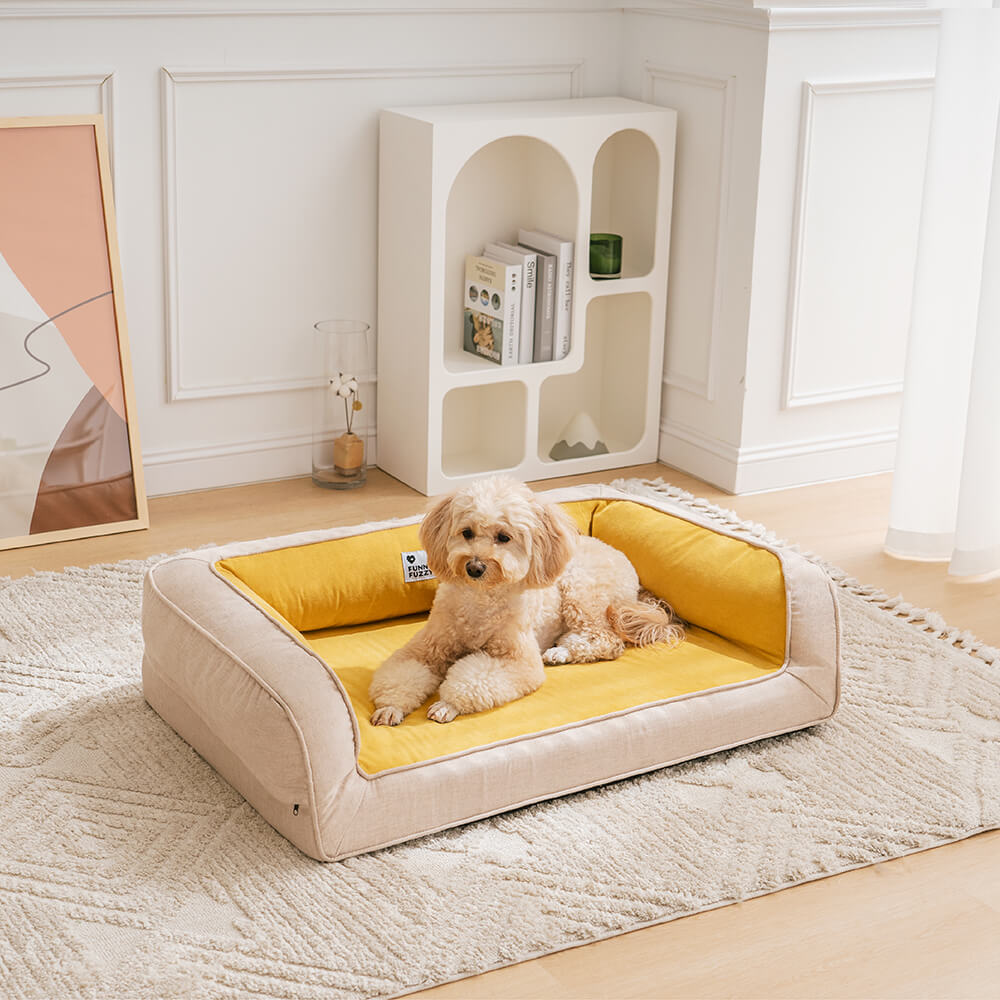 Ultimate Lounger Full Support Comfortable Orthopedic Dog Sofa Bed-wonderminiworld