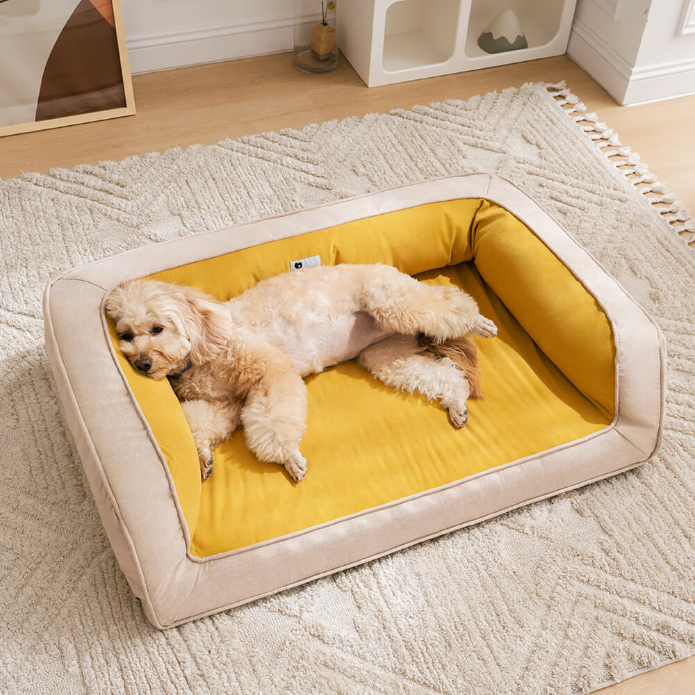 Ultimate Lounger Full Support Comfortable Orthopedic Dog Sofa Bed-wonderminiworld