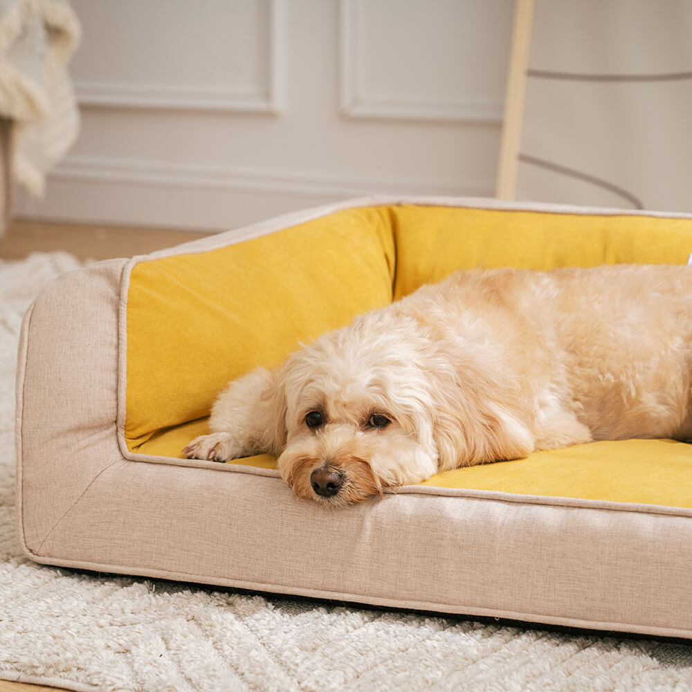 Ultimate Lounger Full Support Comfortable Orthopedic Dog Sofa Bed-wonderminiworld