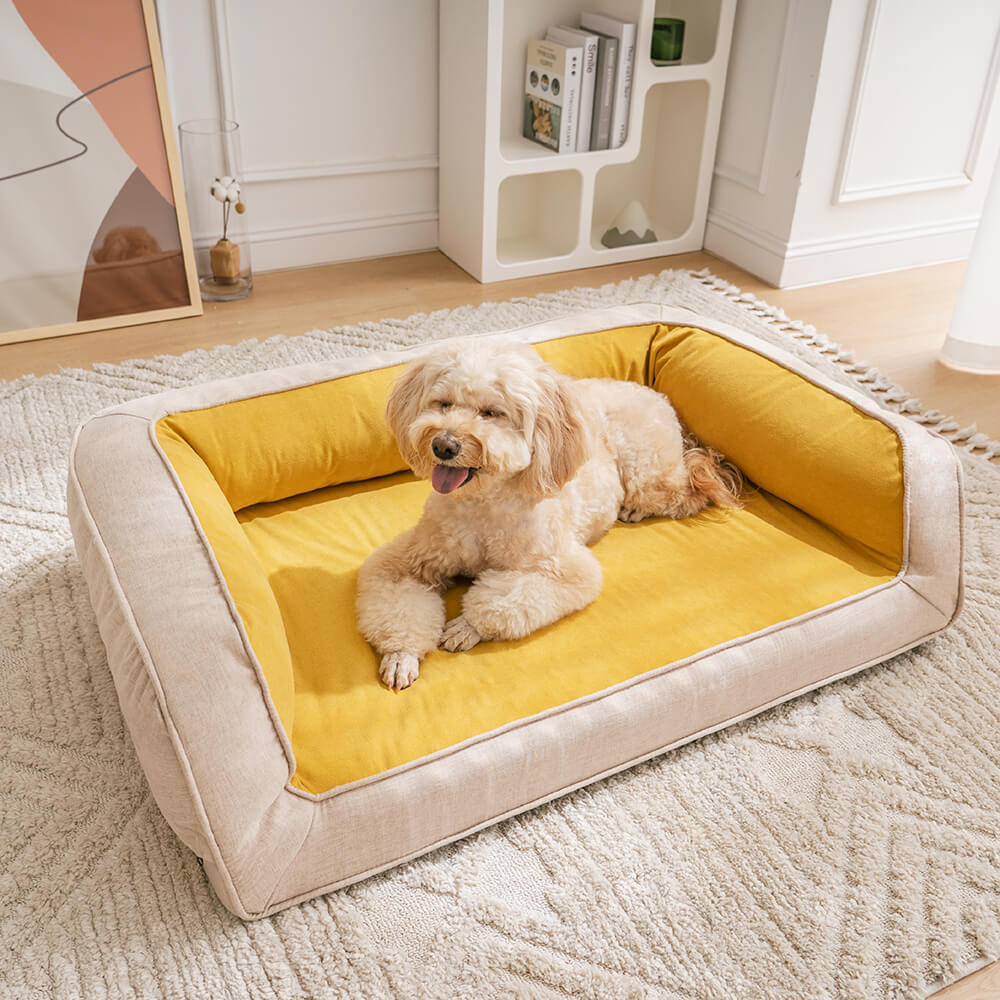 Ultimate Lounger Full Support Comfortable Orthopedic Dog Sofa Bed-wonderminiworld