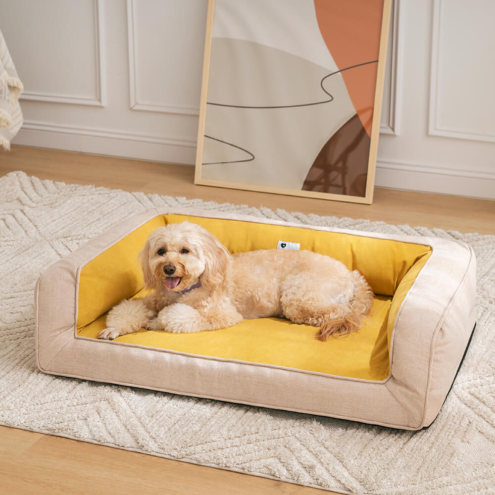 Ultimate Lounger Full Support Comfortable Orthopedic Dog Sofa Bed-wonderminiworld