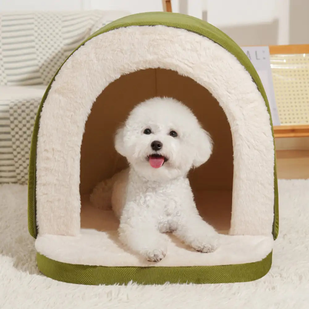 Cave-Style Warm Deep Sleeping Snug Cat Cave Dog House