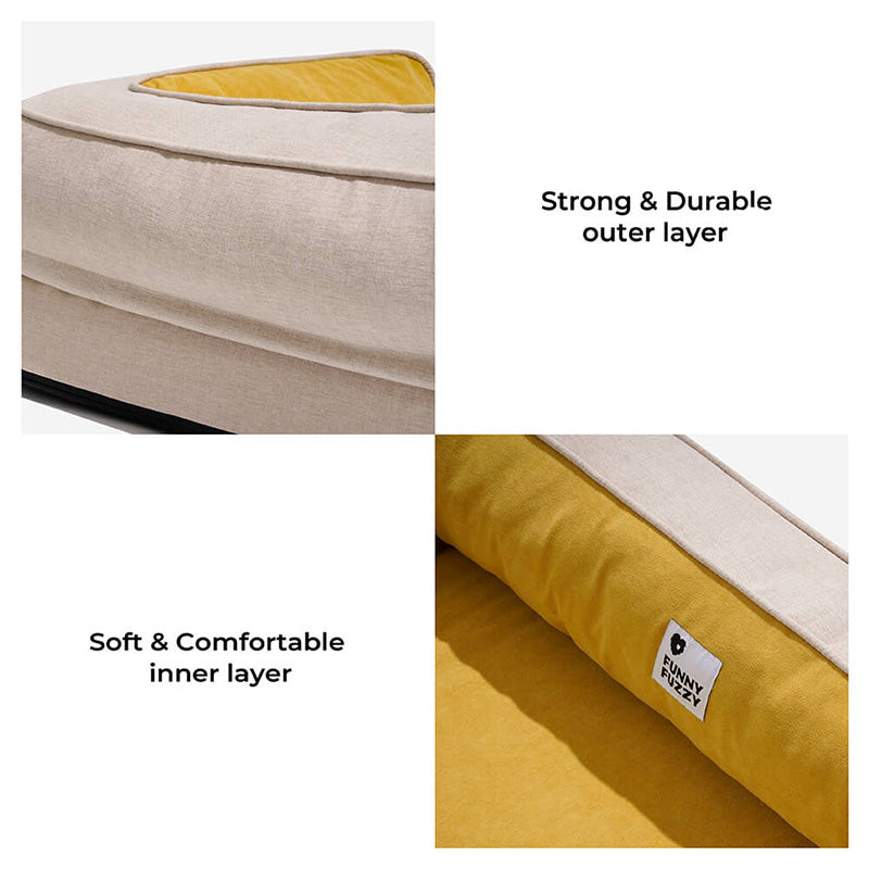 Ultimate Lounger Full Support Comfortable Orthopedic Dog Sofa Bed-wonderminiworld
