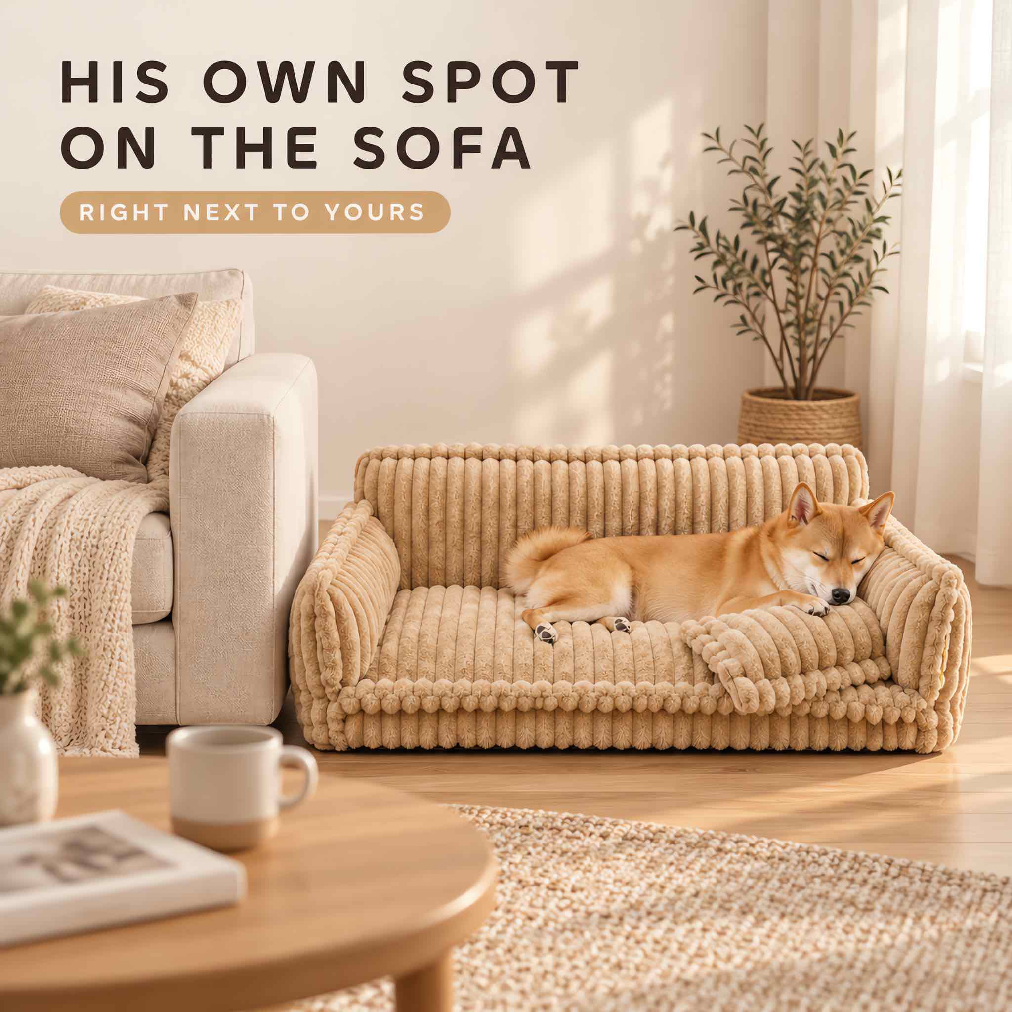 Snoozy Dream Dog Sofa with Removable Washable Cover