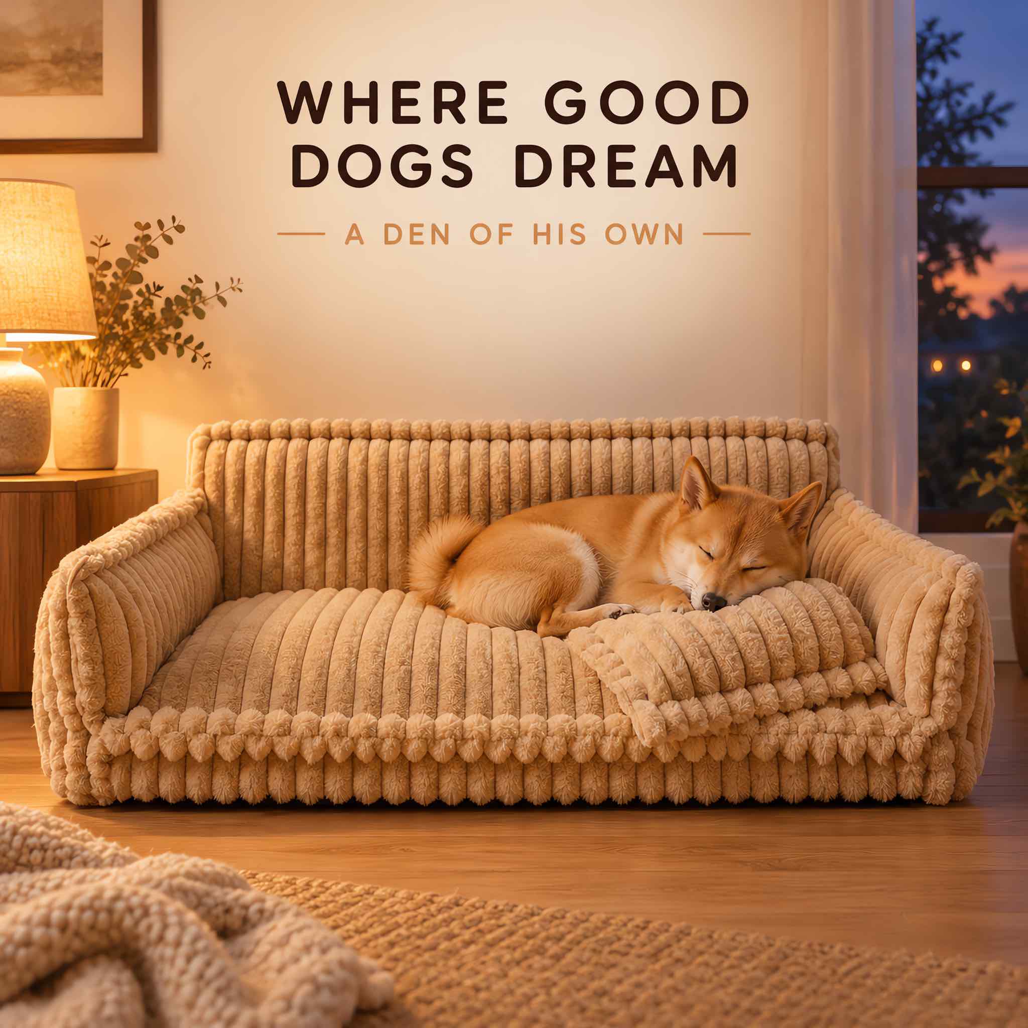 Snoozy Dream Dog Sofa with Removable Washable Cover