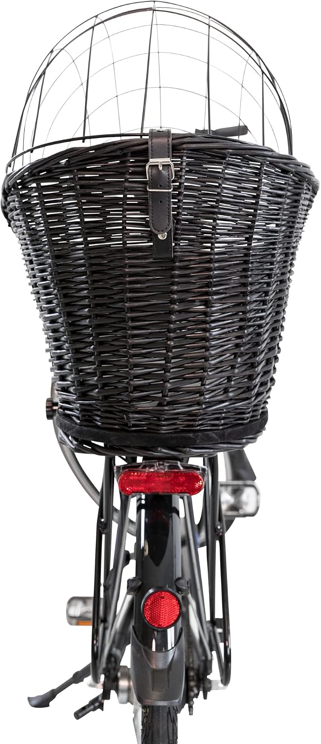 TRIXIE Bicycle Basket with Grille for Pannier Rack