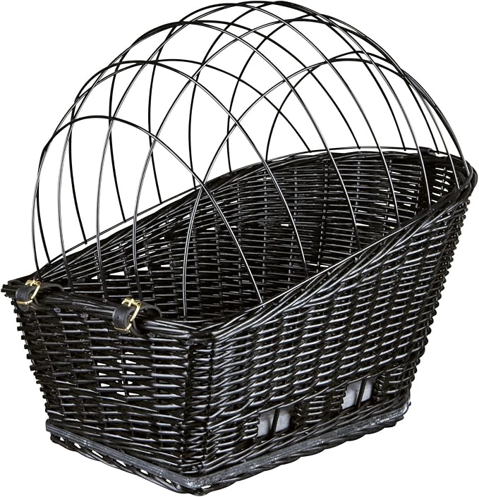 TRIXIE Bicycle Basket with Grille for Pannier Rack
