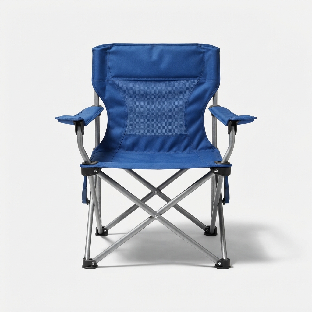Foldable camping chair for outdoor seating