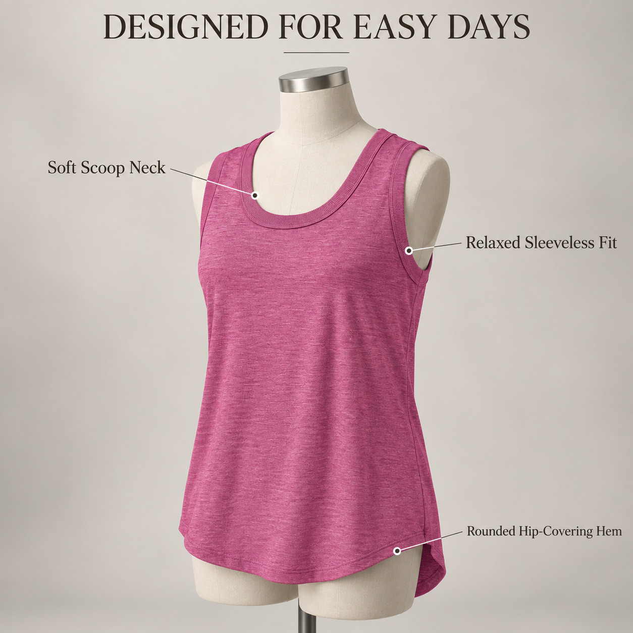 Evelyn Everyday Longline Tank
