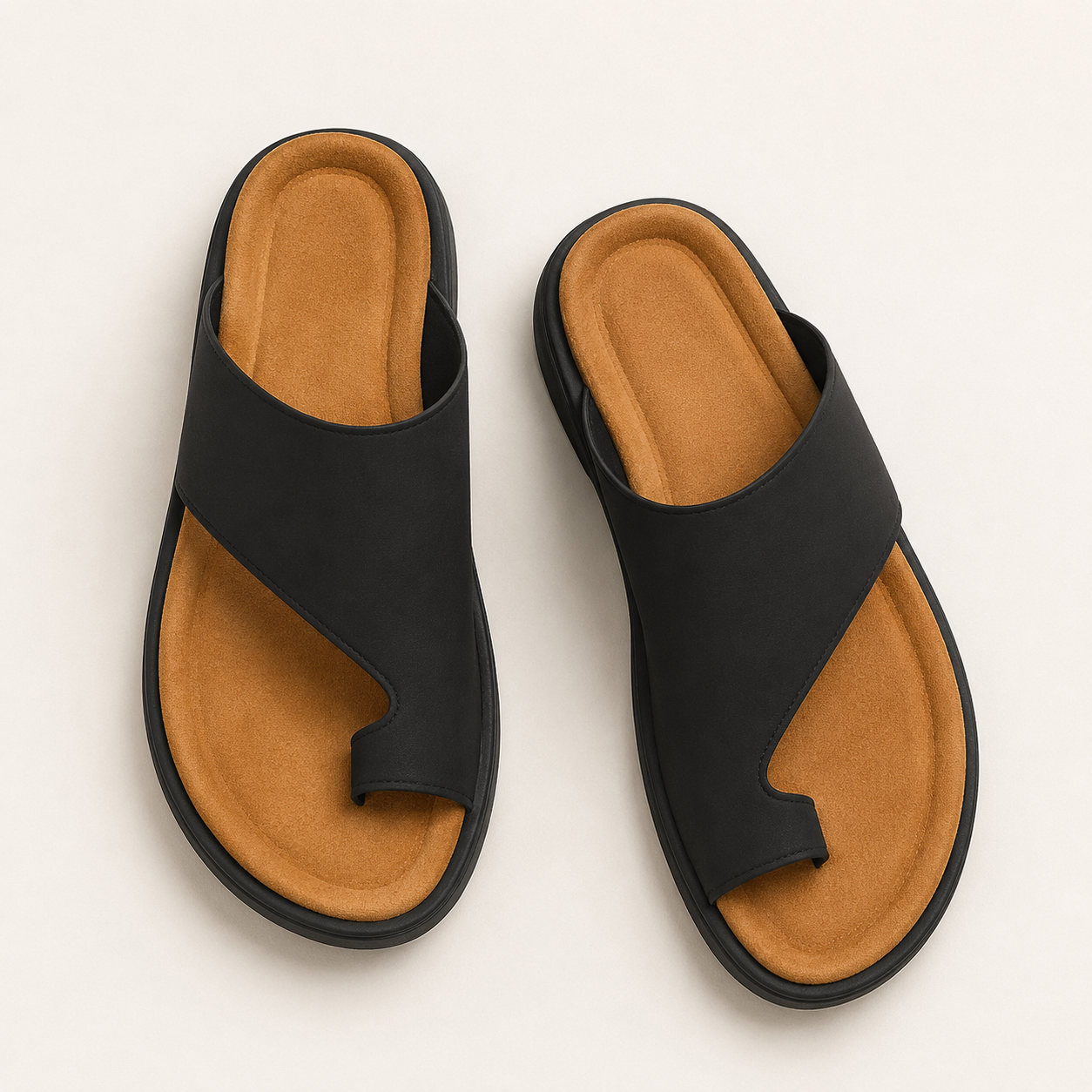 Women's Toe-Loop Arch-Support Wedge Sandals