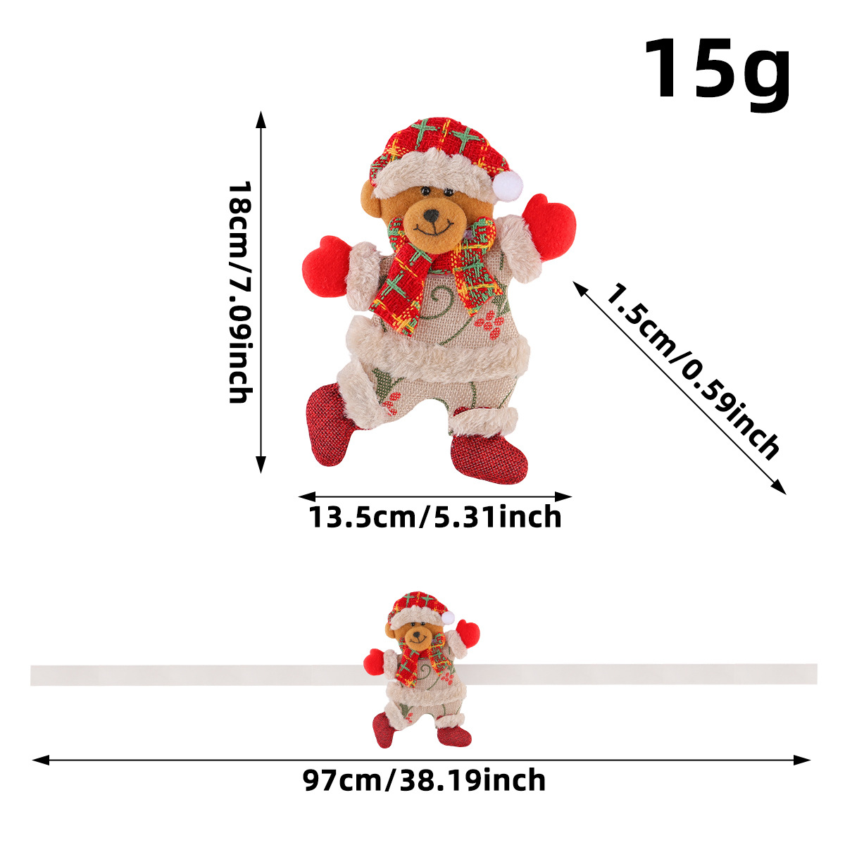 Christmas character curtain tieback 7