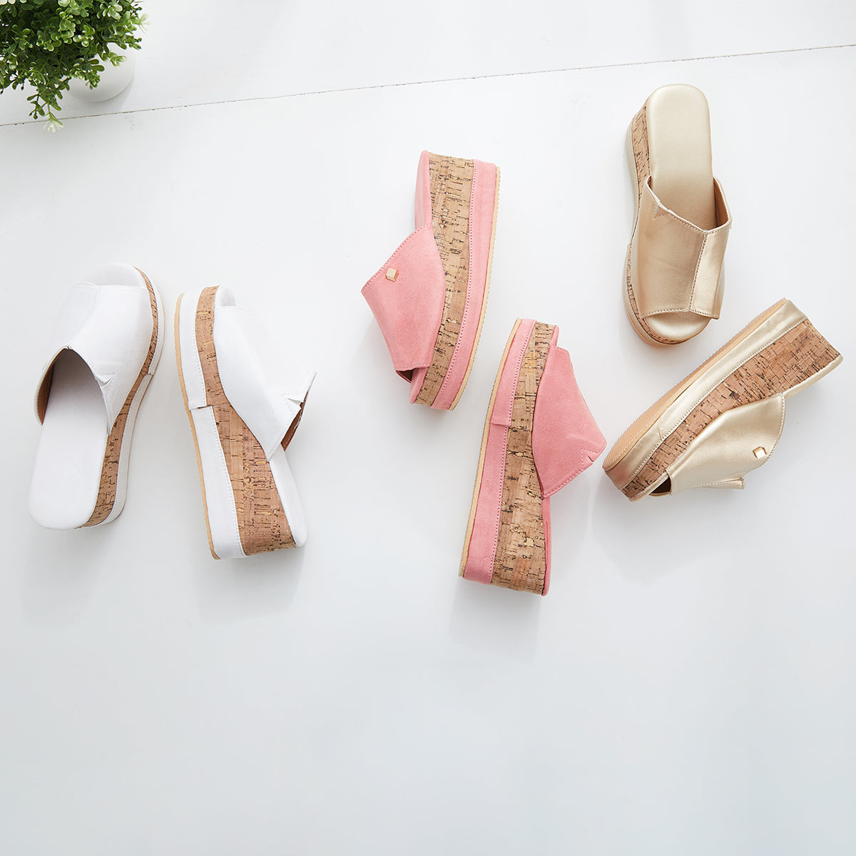 Women's Cork-Footbed Platform Wedge Slide Sandals — product image 14