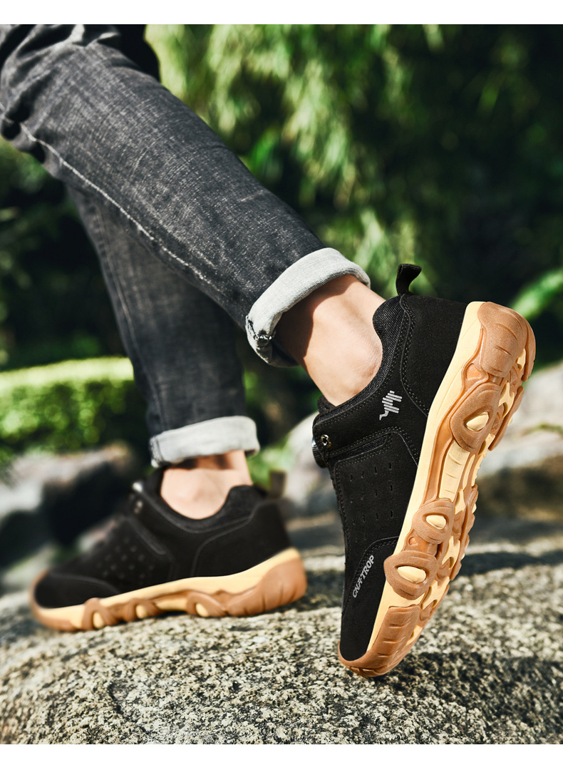 Men's Wide-Fit Dial-Lace Trail Hiking Shoes detail image 11