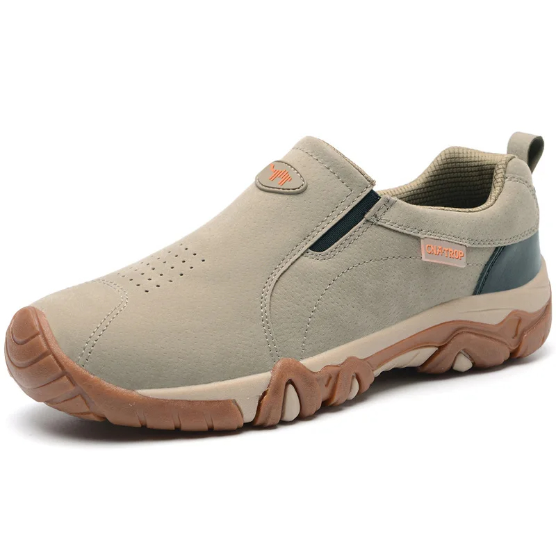Men's Wide-Fit Perforated Slip-On Walking Shoes detail image 2