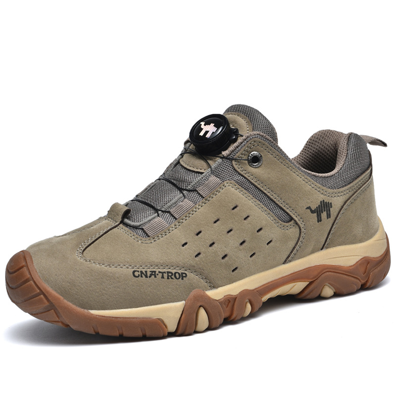 Men's Wide-Fit Dial-Lace Trail Hiking Shoes detail image 3
