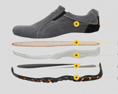 Men's Wide-Fit Perforated Slip-On Walking Shoes detail image 13