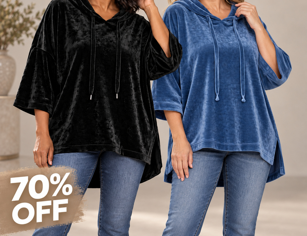 Black and Blue two-piece Veloura bundle