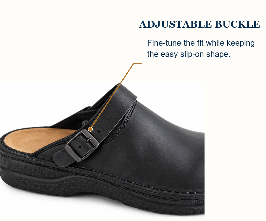 Adjustable buckle feature and fit description