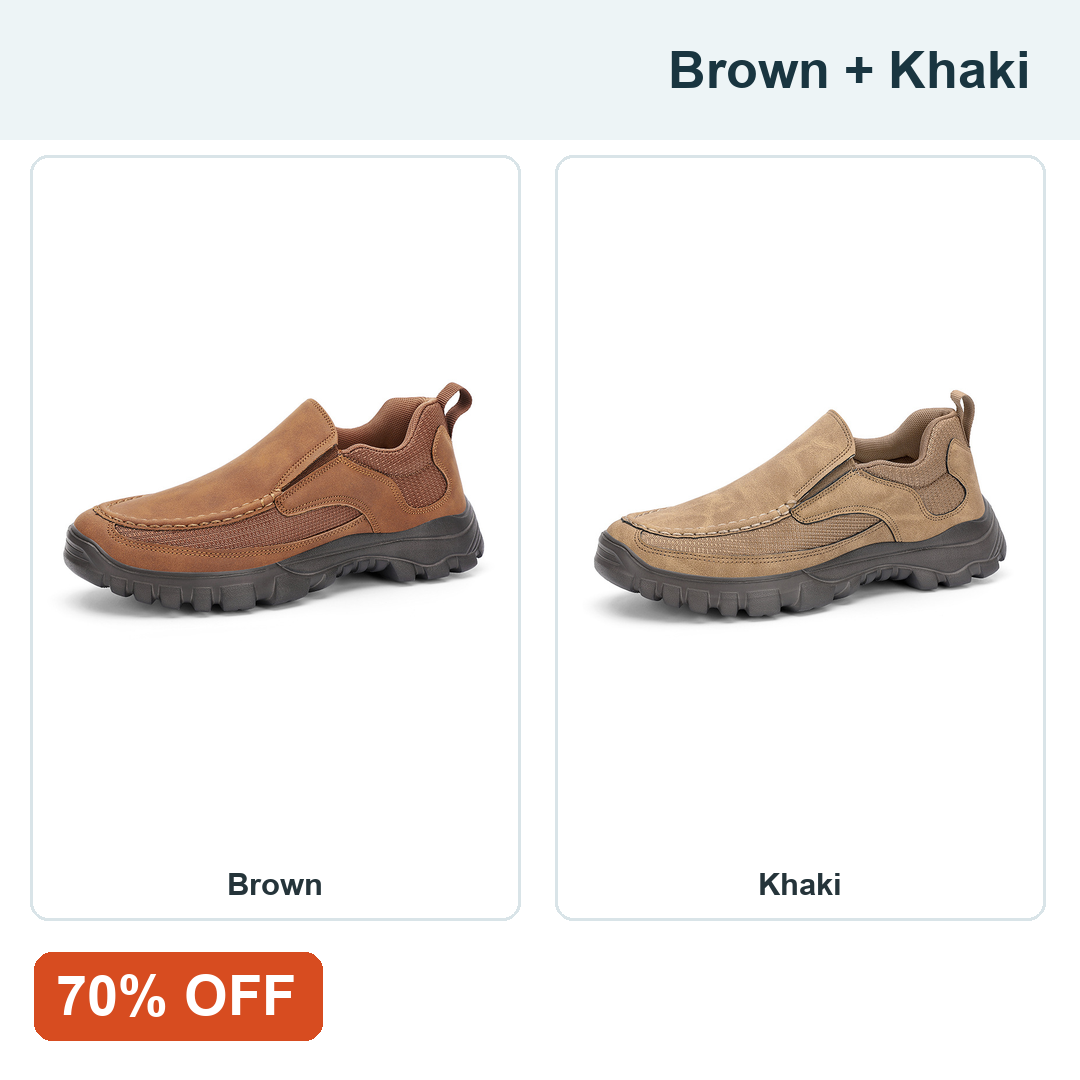 Brown+Khaki two-pair bundle, 70% OFF