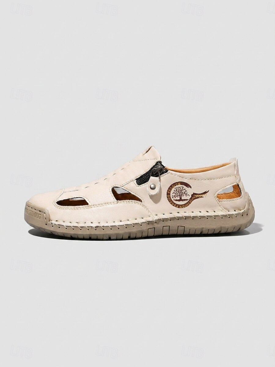 Men's & Women's Closed-Toe Cutout Sandals with Side Zip - product view 2