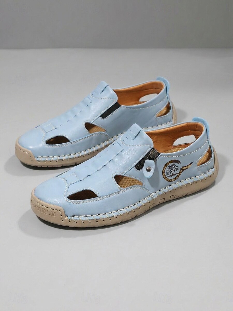 Men's & Women's Closed-Toe Cutout Sandals with Side Zip - product view 15