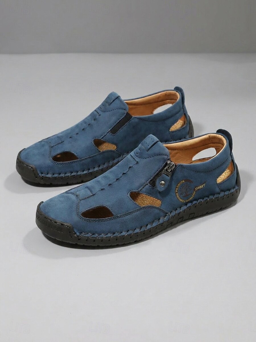 Men's & Women's Closed-Toe Cutout Sandals with Side Zip - product view 18